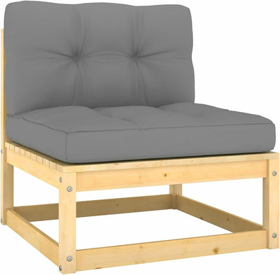 Gecheer 7-TLG. Garten Lounge Set mit Kissen, Holz Gartensofa, Loungemöbel Gartenmöbel Sitzgruppe Gar