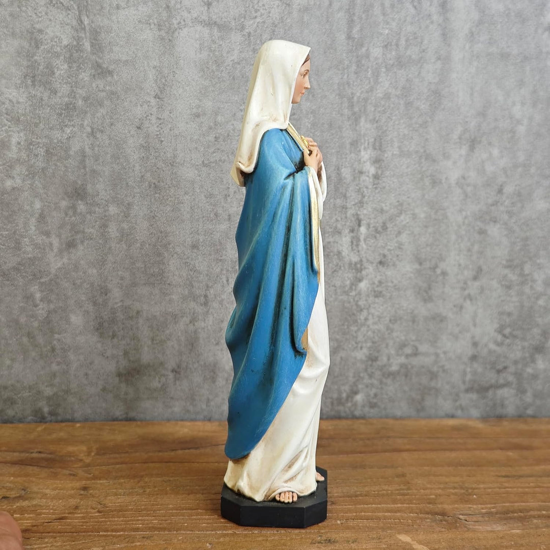 BC katholische Unbefleckte Herz-Maria-Figur, Maria-Statuen, handbemalte katholische Geschenke, 15,2