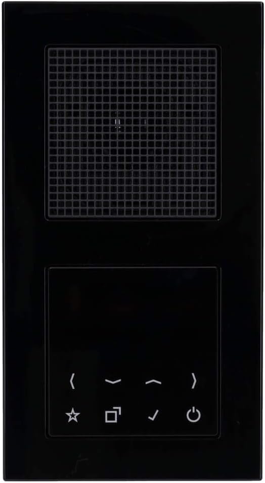 Jung Smart Radio DAB Komplett-Set Schwarz DABASW mit 1 Lautsprecher LSMA4SW und 2-Fach Rahmen A5582B