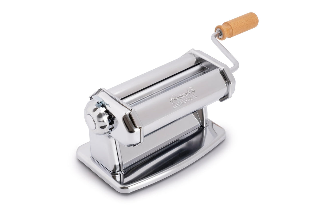 Imperia Sfogliatrice Classica. Nudelmaschine. 100% Made in Italy. Frischpastamaschine aus Stahl. Man