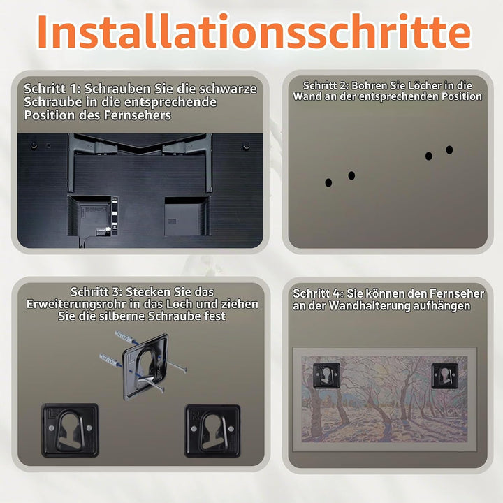 BN61-17233A/BN61-17234A Die TV-Wandhalterung ist kompatibel mit Samsung 32" 43" TV der Serien LS03AA