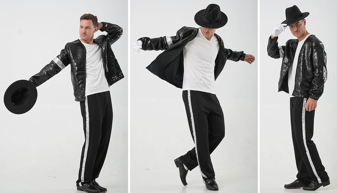 Shuanghao Kostüme Pailletten Lose Anzugjacken für Erwachsene Kinder Weihnachten Halloween Cosplay Ro