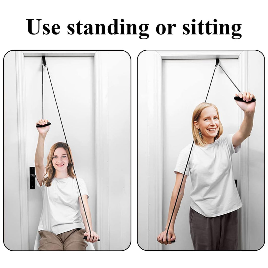 Sports Schulter Physiotherapie Seilzug | Fitness Gymnastik Seil mit Handgriffe und Befestigung | Sho