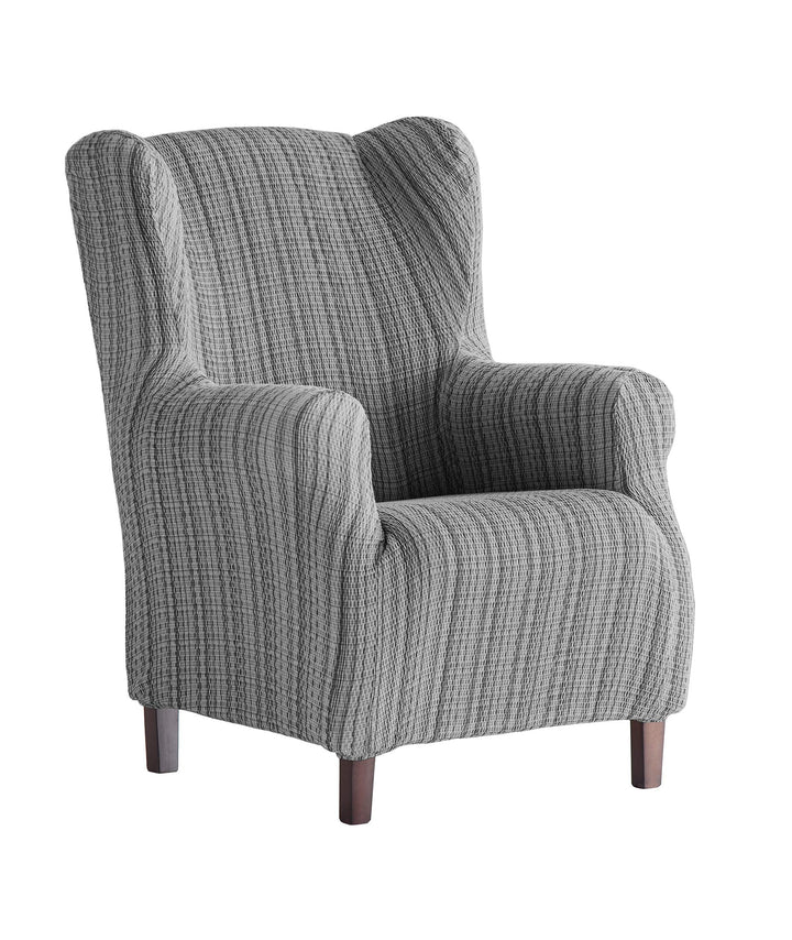 Martina Home Sesselhusse, elastisch Ohrensessel 33x42x8 cm grau Ohrensessel Grau, Ohrensessel Grau
