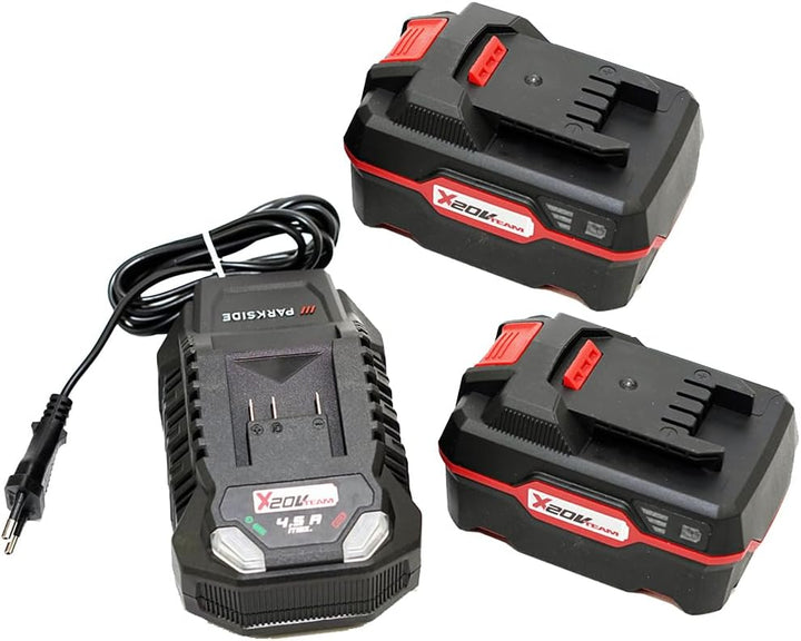 HEADNMORE® Bundle - Parkside Performance® 40V Rucksack Laubbläser PPRLBA 40 inkl 2x4Ah Akku +Schlüss
