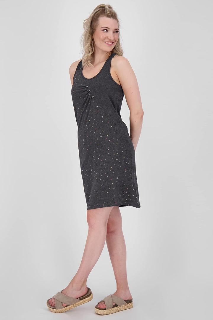 ALIFE and Kickin CameronAK B Top Dress Damen Sommerkleid, Kleid M Moonless Melange, M Moonless Melan