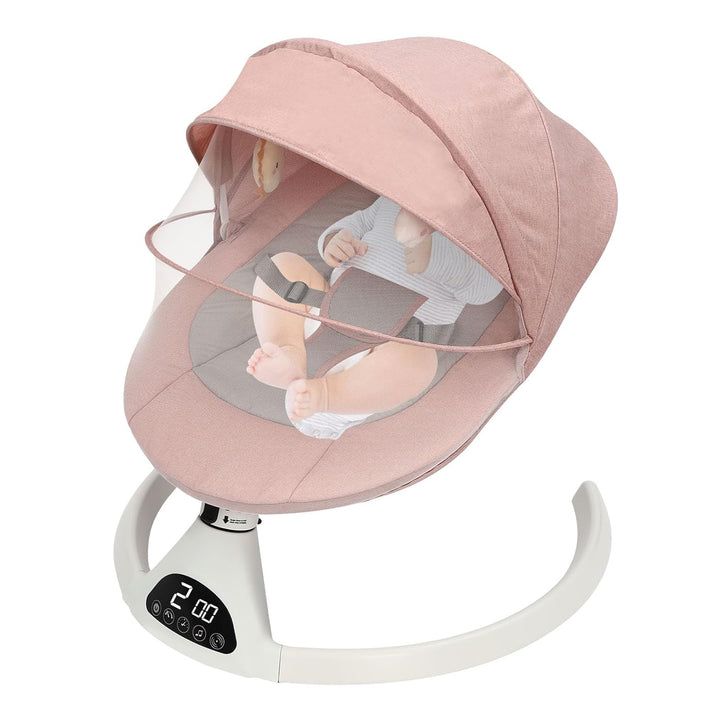 Elektrische Babywippe, Babywippe mit Bluetooth, Schaukelstuhl mit Fernbedienung for babies aged 0-12