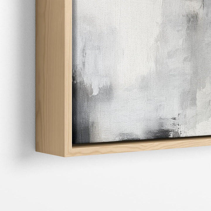 Artnova Schwebe-Leinwand 30 x 30 cm (Holzfarbe) - Holzrahmen montiert mit Aufhängeset - Stabiler Rah