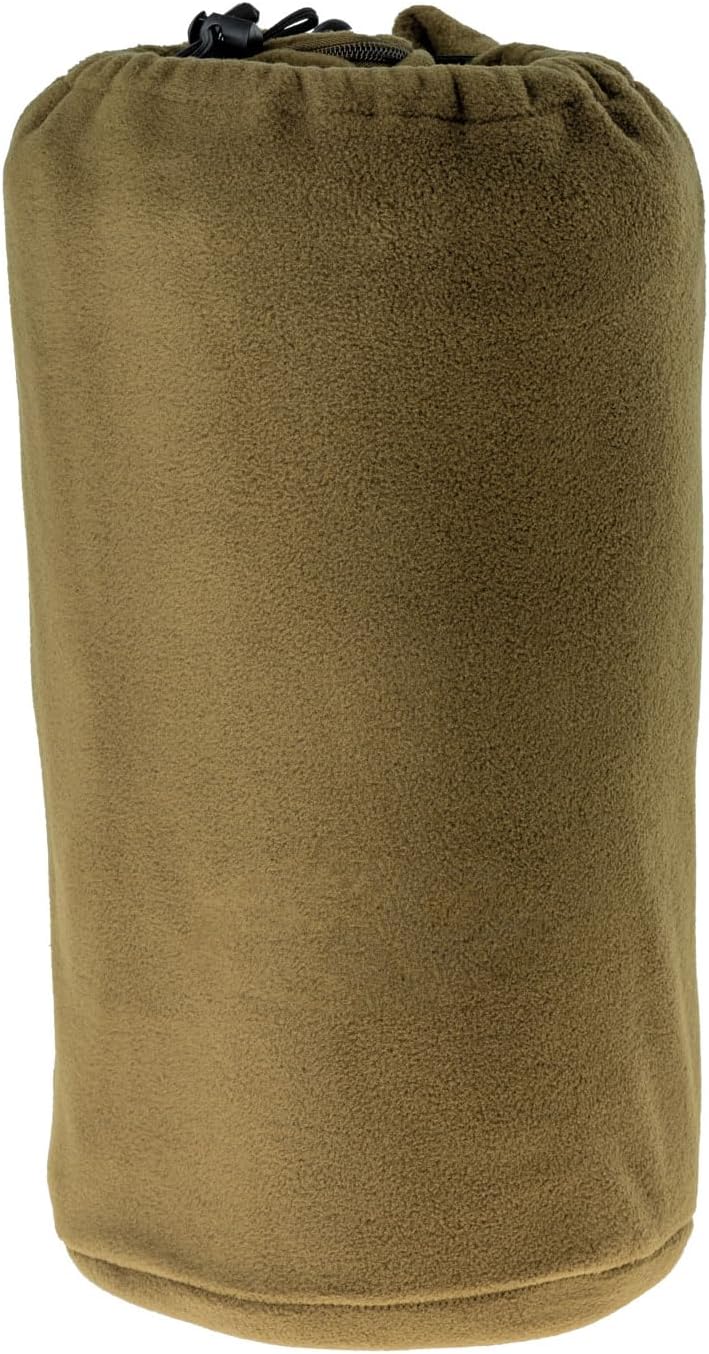 EUROHUNT Fleecedecke, 2-in-1-Funktion, auch als Schlafsack verwendbar, olivgrün, ca. 180x160cm
