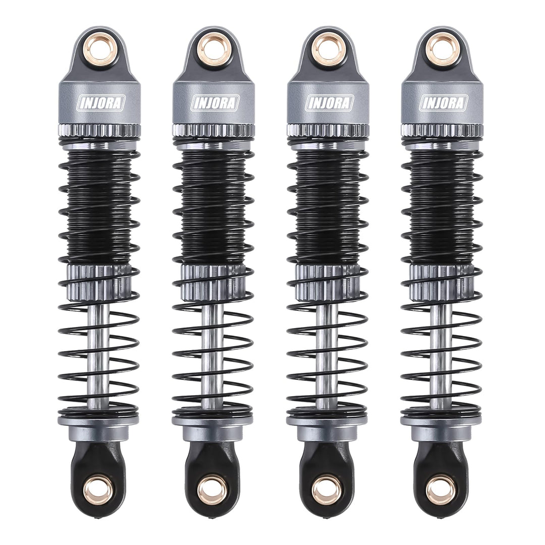INJORA 53mm Stossdämpfer - Absorber Öl Gewindedämpfer für TRX4M K10 High Trail Upgrade 1/18, Grau, G