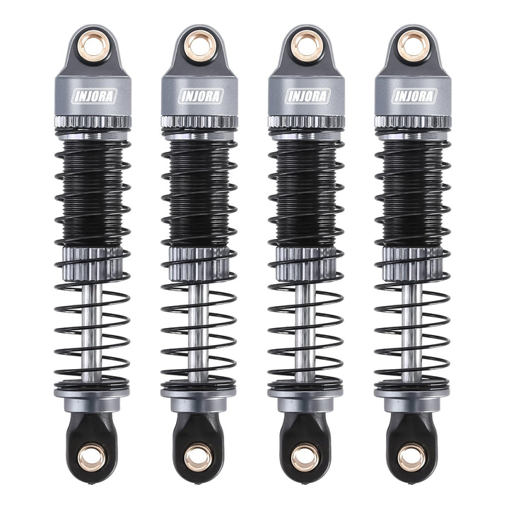 INJORA 53mm Stossdämpfer - Absorber Öl Gewindedämpfer für TRX4M K10 High Trail Upgrade 1/18, Grau, G