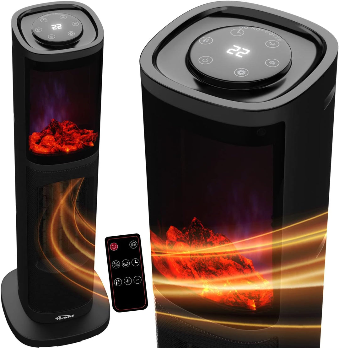 Tronitechnik® Infrarot Turm-Keramik-Heizer Elektro-Heizer 2000 Watt, Heizstrahler Standheizstrahler