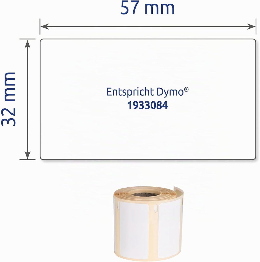 AVERY Zweckform A1933084 Dymo LabelWriter wetterfeste Etiketten kompatibel zu 1933084 (57x32mm, 1 Ro