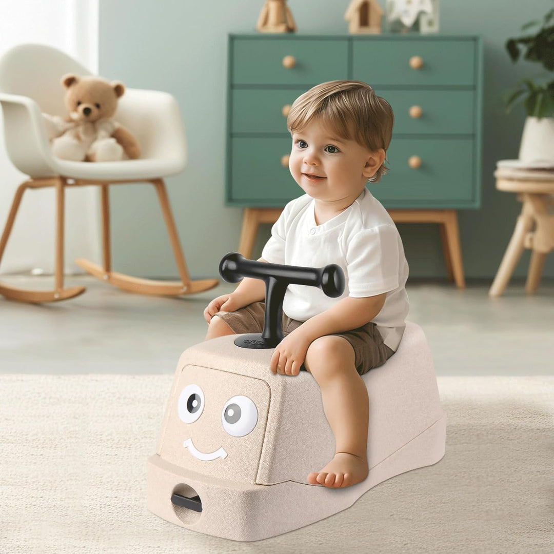 Supfine Rutschauto Baby Walker 5 in 1, EPP Babyrutscher mit Geräuschlosen Rädern, 52x22.5x24 cm, Bab