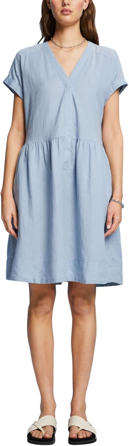 ESPRIT Damen Kleid, 40 445/Light Blue Lavender