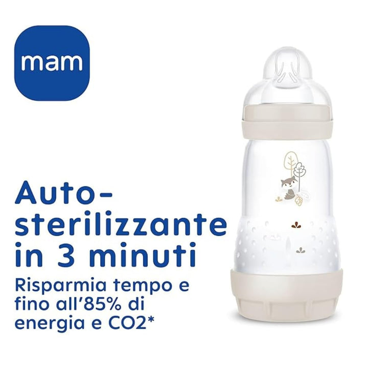 MAM Easy Start Babyflasche 320 ml (2er-Set), Set mit 2 Anti-Kolik-Flaschen zum Stillen, reduziert Lu