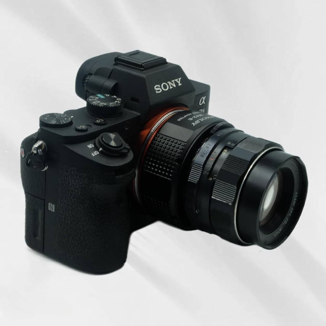 PHOLSY Objektivadapter für M42 42mm Schraubmontage-Objektiv auf Sony E Kameragehäuse für Sony a7 a60