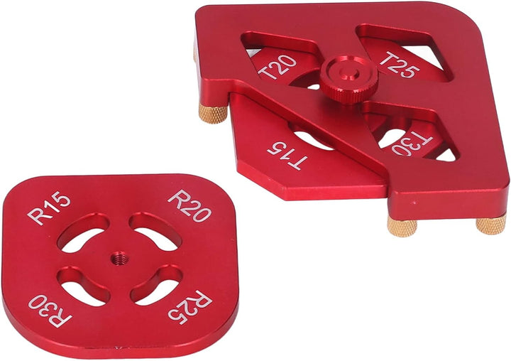 Frässchablone aus Aluminiumlegierung, Runde Ecke, Radius, Jig-Werkzeug-Set, Holzbearbeitungs-Fase, F