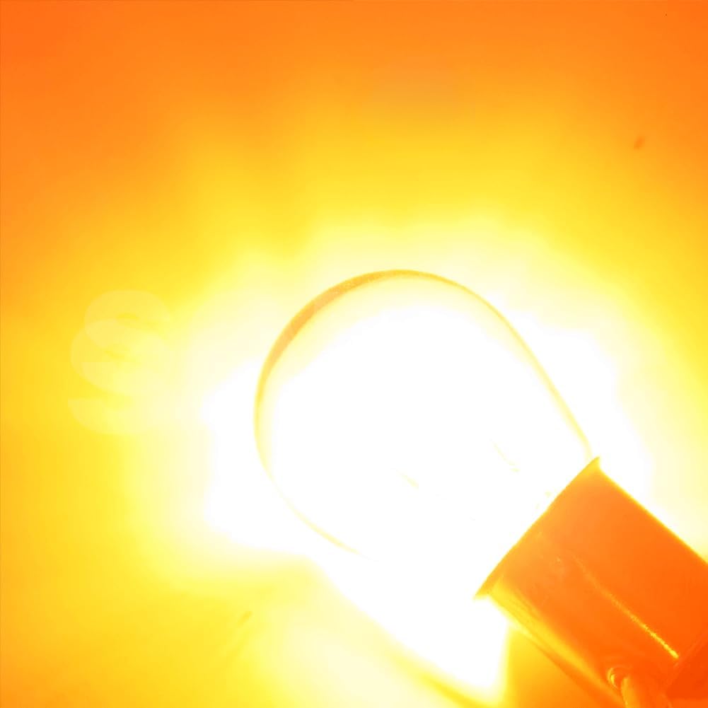 SOFOC PY21W 12V 21W BAU15S Amber Gelb Blinker Kontrollleuchte 150°-Offset-Stift Einfachkontakt/Strah