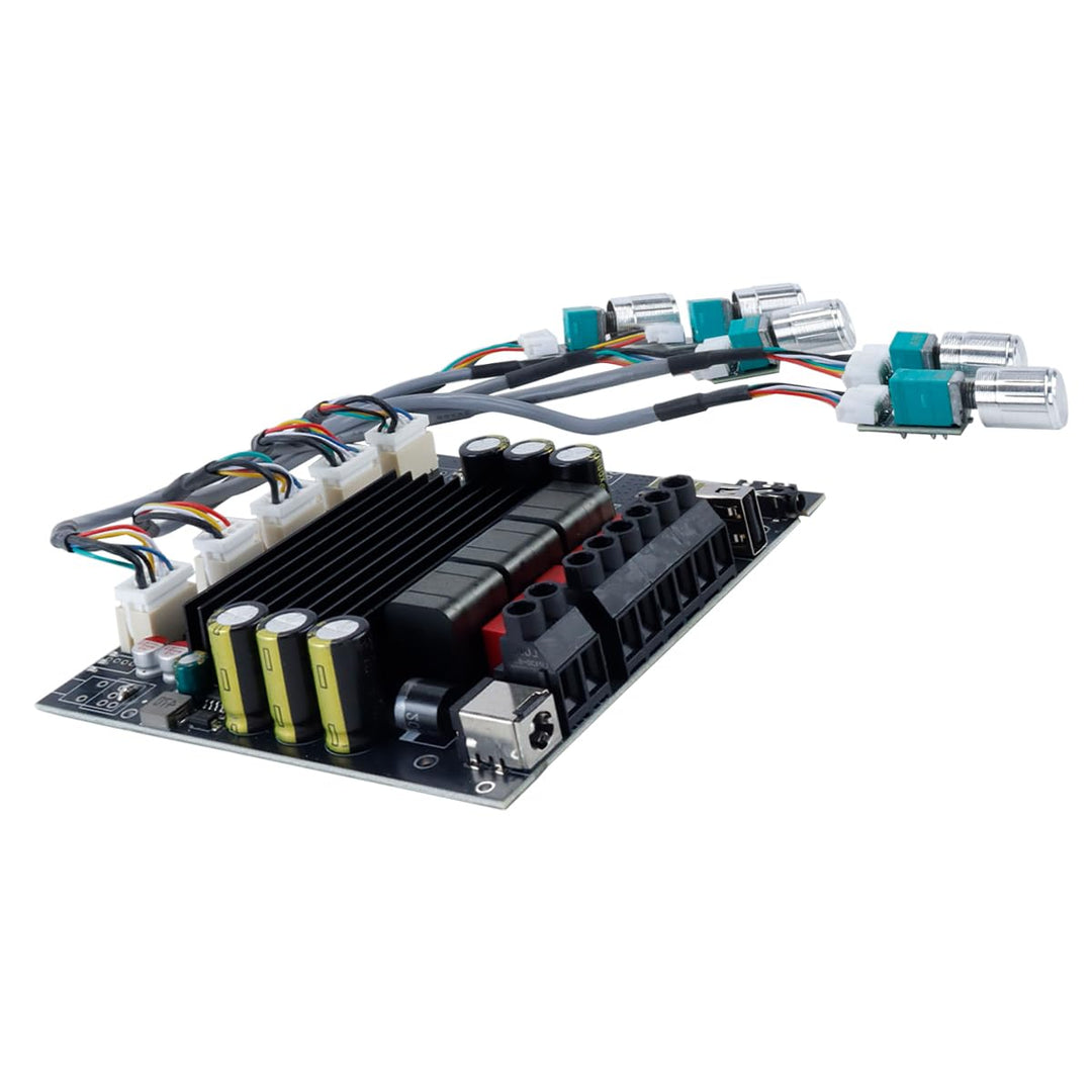 Kanal-Audio-Leistungsverstärkerplatine mit TPA3221-Chip, Bluetooth 5.2, AUX-USB-Eingänge, 111 x 100