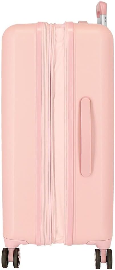 Reebok Roxbury Koffer-Set, Rosa, 55/70 cm, robust, ABS-Kunststoff, integrierter TSA-Verschluss, 119,