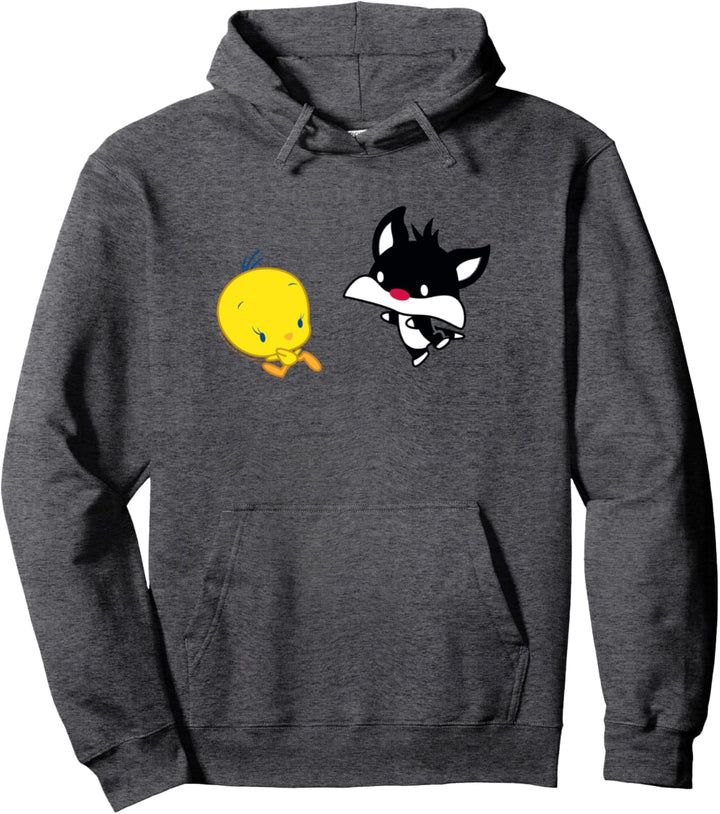 Looney Tunes Sylvester and Tweety Chibi Chase Pullover Hoodie