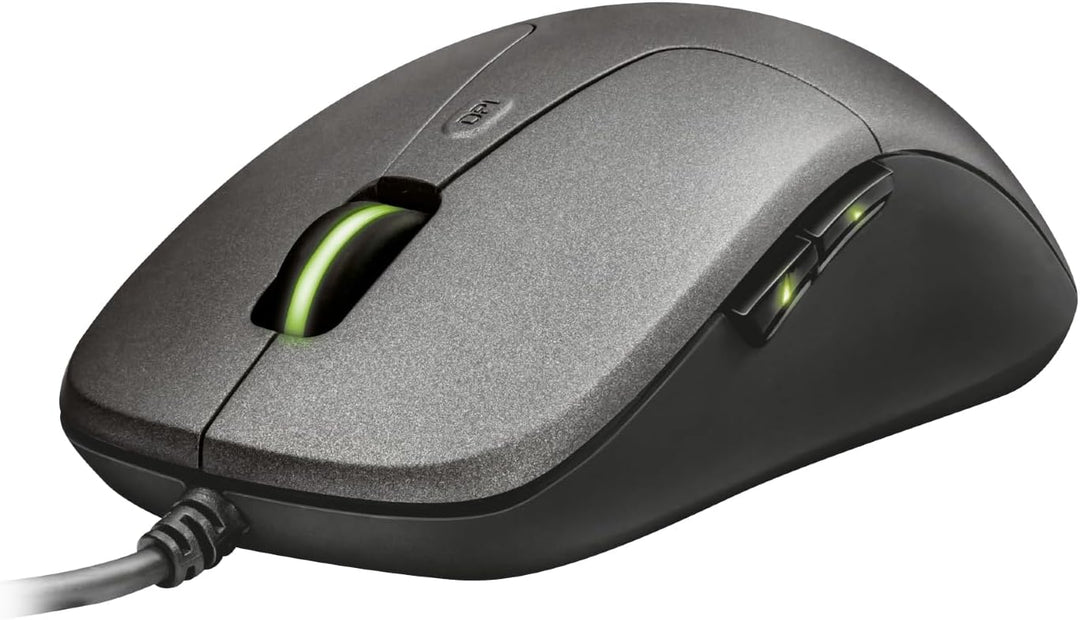 Trust Gaming GXT 180 Kusan Esports Gaming Maus (100-5000 DPI, 6 programmierbaren Tasten, USB, Co-dev
