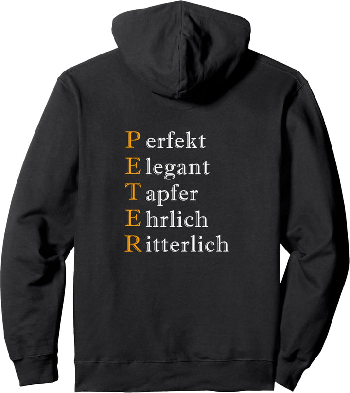Peter witziges Geschenk zum Geburtstag Pullover Hoodie