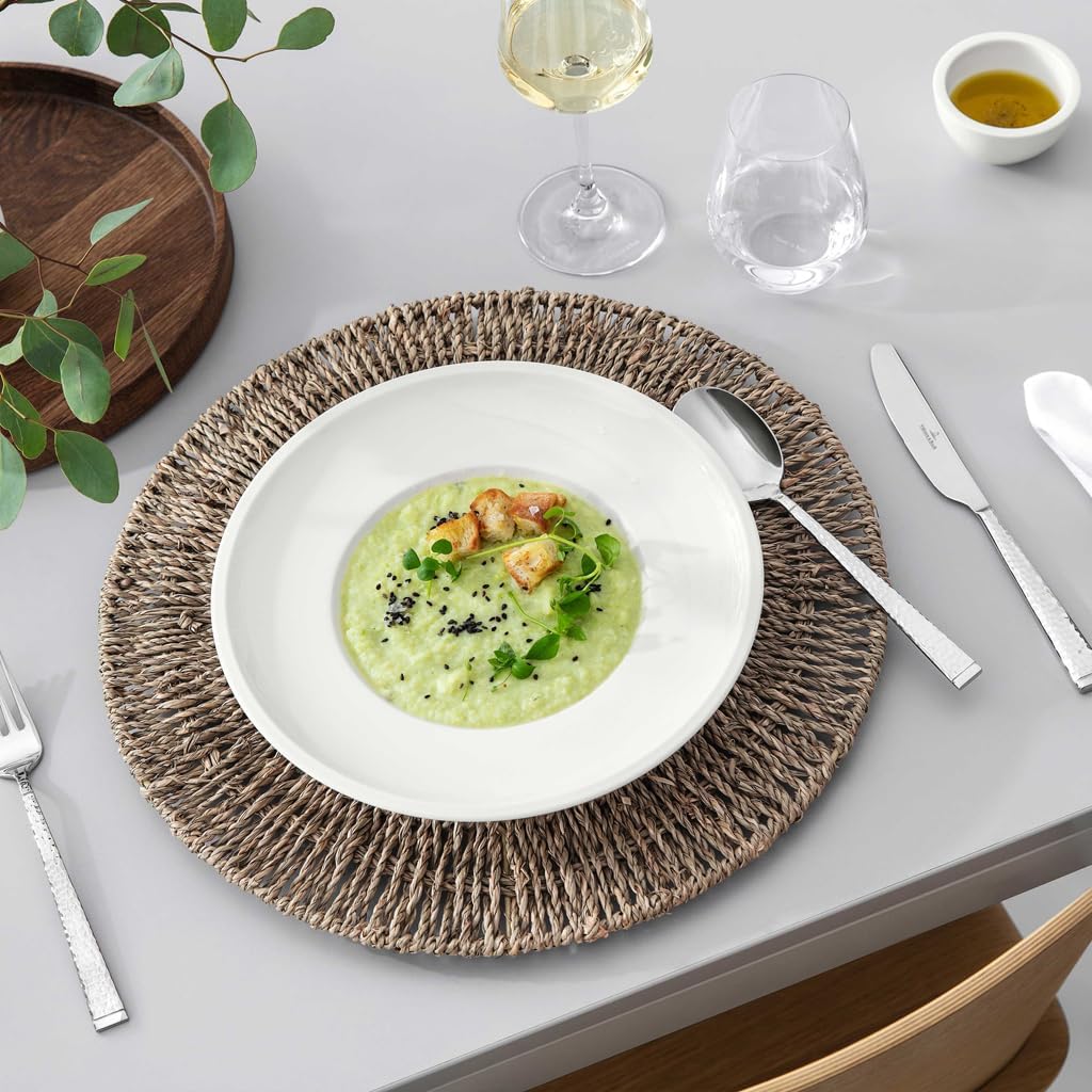 Villeroy &amp; Boch - Artesano Teller-Set, 6 tlg., Geschirr Set für 2 Personen, Premium Porzellan, Weis