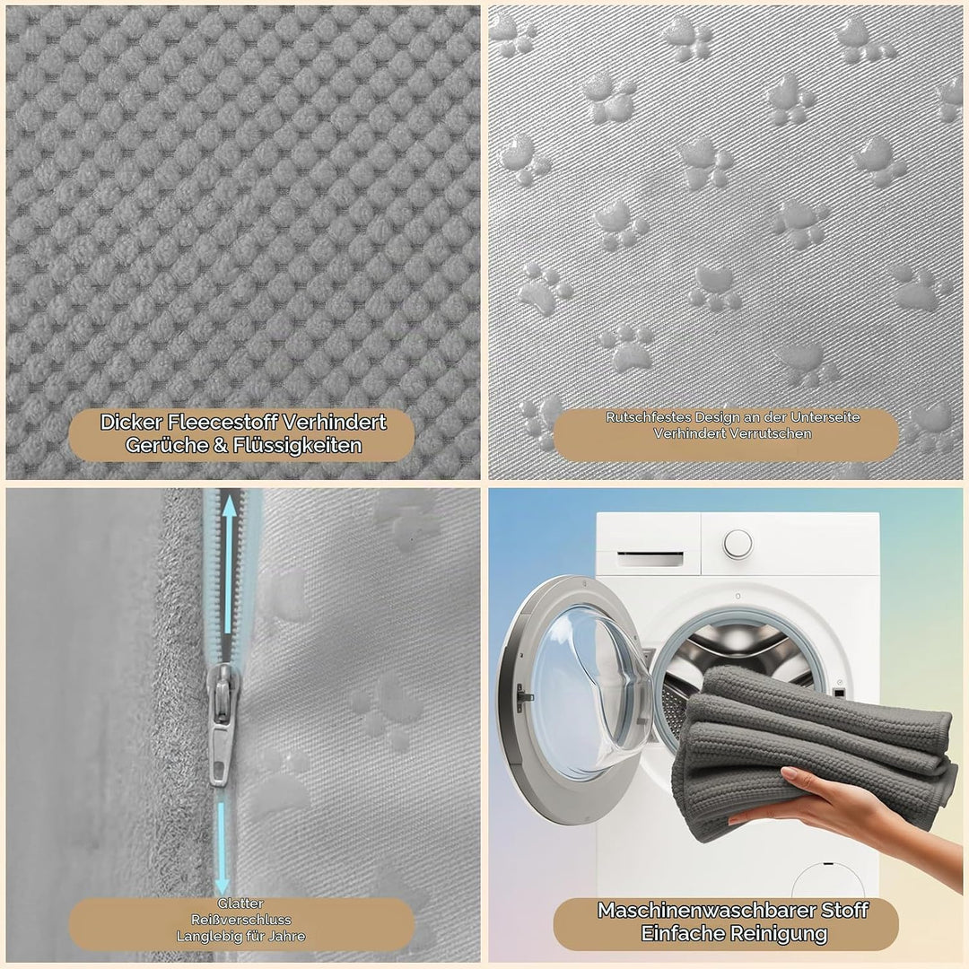 Niubya Hundetreppe für Kleine Hunde, D70xW40xH45 cm, für Katzentreppe Hundetreppe Bett und Sofa, ält