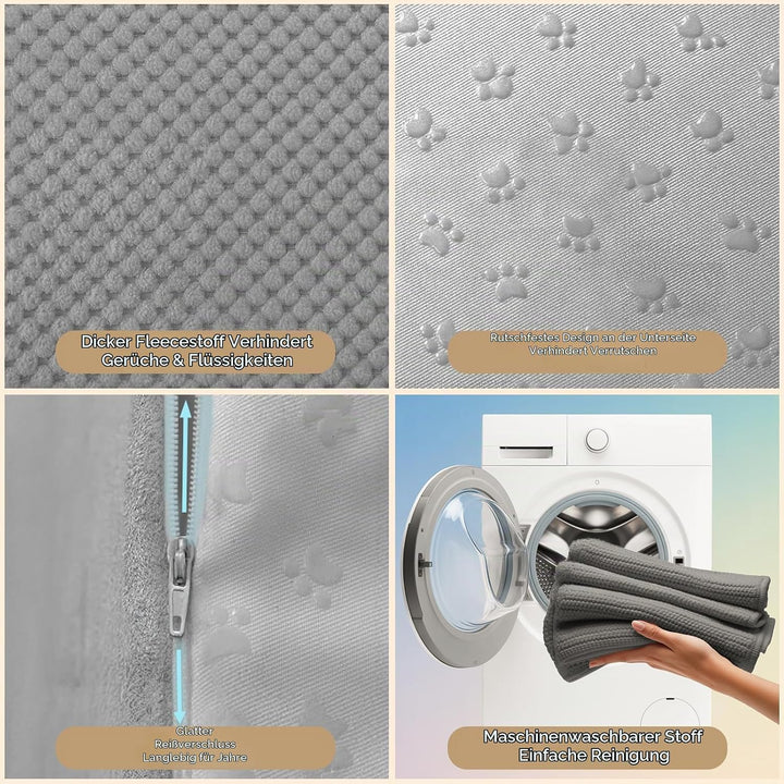 Niubya Hundetreppe für Kleine Hunde, D70xW40xH45 cm, für Katzentreppe Hundetreppe Bett und Sofa, ält