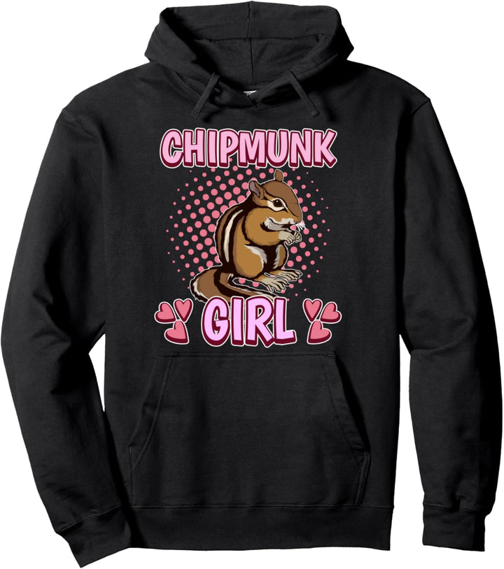 Streifenhörnchen Mädchen Chipmunk Girl Streifenhörnchen Pullover Hoodie