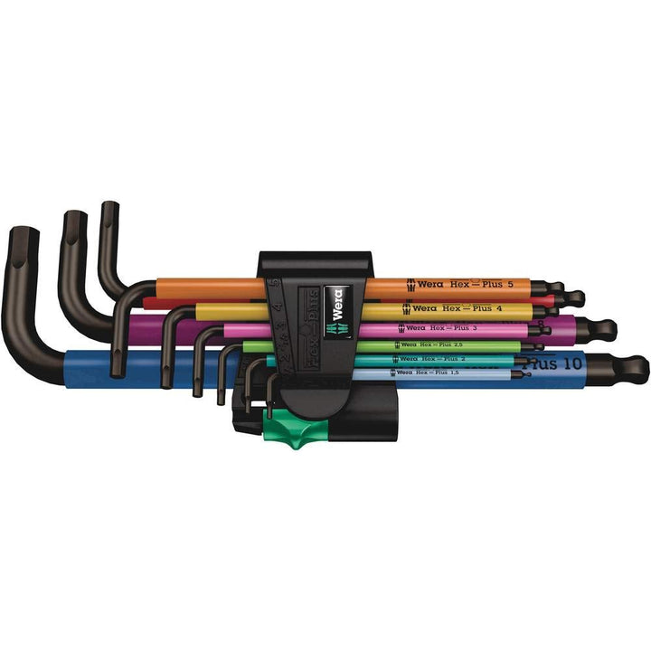 950 SPKL/9 SM N Multicolour Winkelschlüsselsatz, metrisch, BlackLaser, 9-teilig, Wera 05022089001 Si