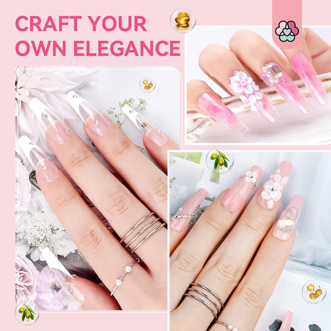 Acryl Nagelset Nagelstudio Set mit Nagelfräser und UV Lampe für Gelnägel , Acrylpulver mit Acryl Liq