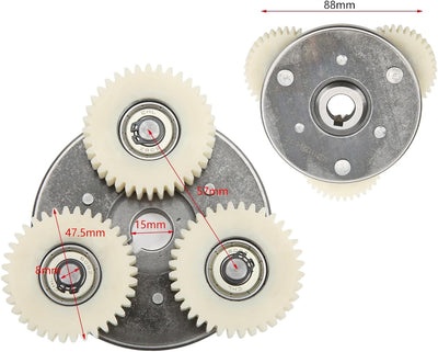 VGEBY Zubehör für Elektrofahrräder, E-Bike-Motorgetriebe-Kupplungssatz 36T Planetengetriebe aus Nylo