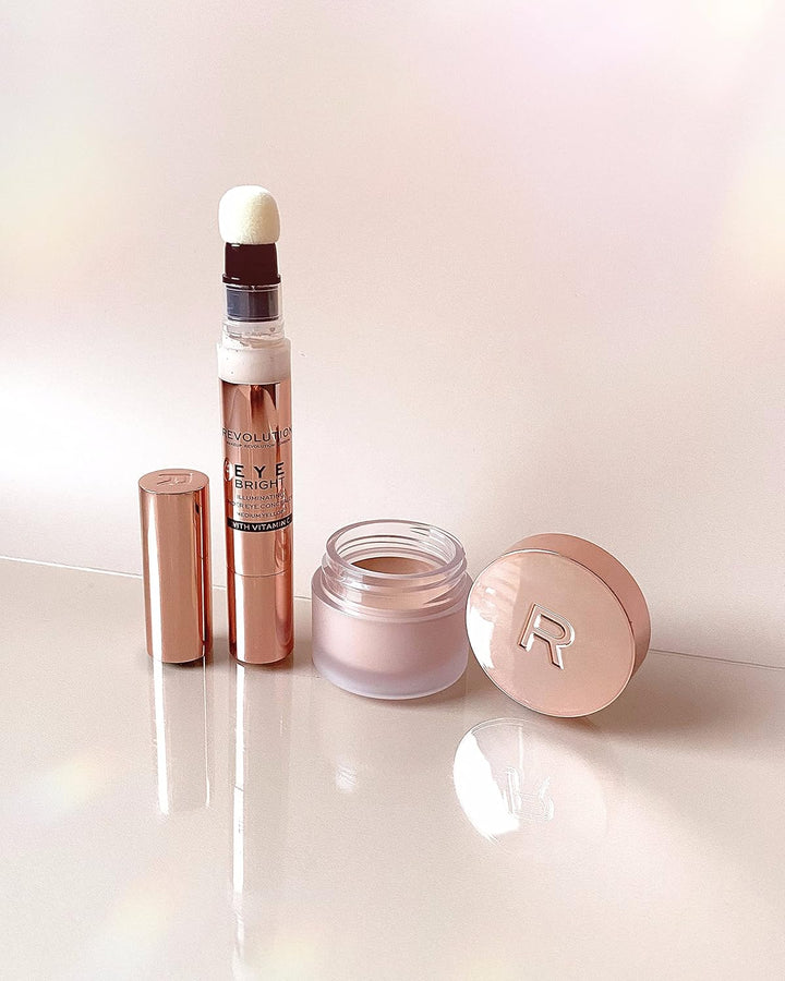 MakeUp Revolution Eye Bright Concealer Medium Nude 3 ml (1er Pack), Nude 3 ml (1er Pack)