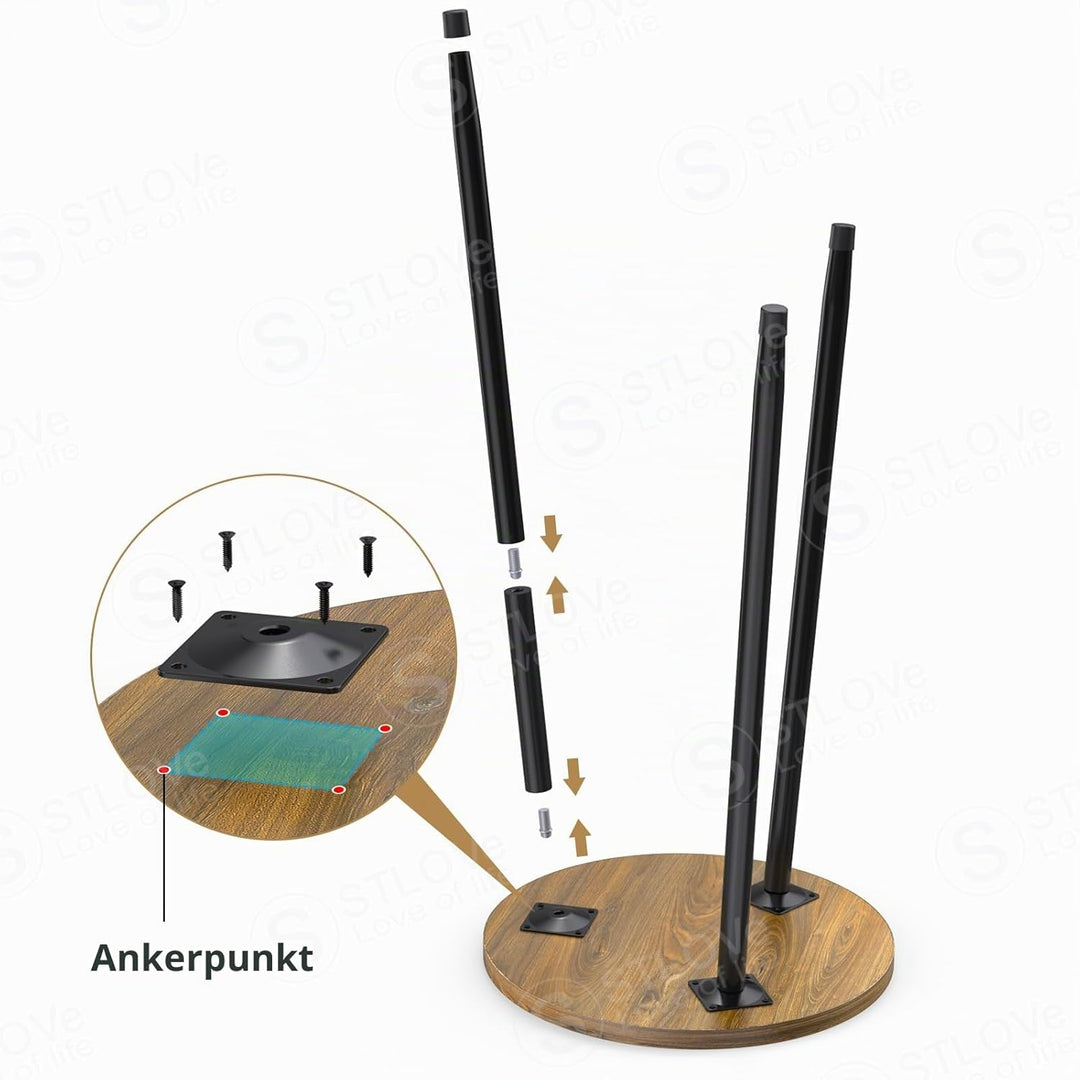 STLOVe Pflanzenhocker, Blumentopf Beistelltisch Rund, Couchtisch, Sofatisch, Blumenhocker Pflanzenst