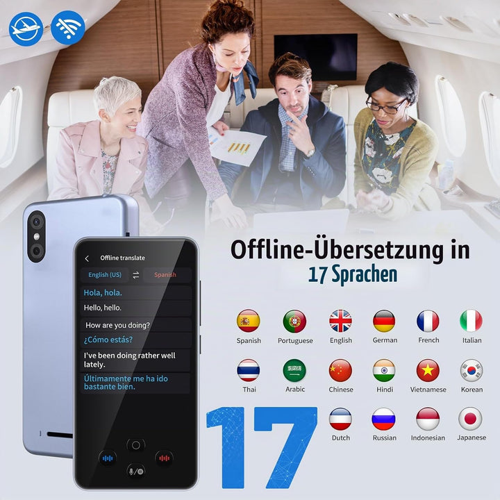 Ki Übersetzer, 19 Sprachen Sprachübersetzer Ohne Internet mit Offline Deutsch, 138 Sprachen Echtzeit