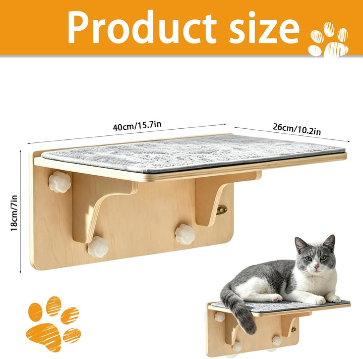 Katzen Fensterliege, Katzen Hängematte, Katzenbett Fenster Klappbar, Katzenhängematte mit Grosse Sau