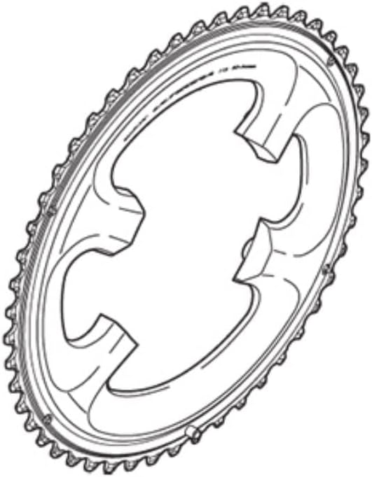 SHIMANO Antriebsstränge Plato 50d Schwarz 50 zähne, Schwarz 50 zähne