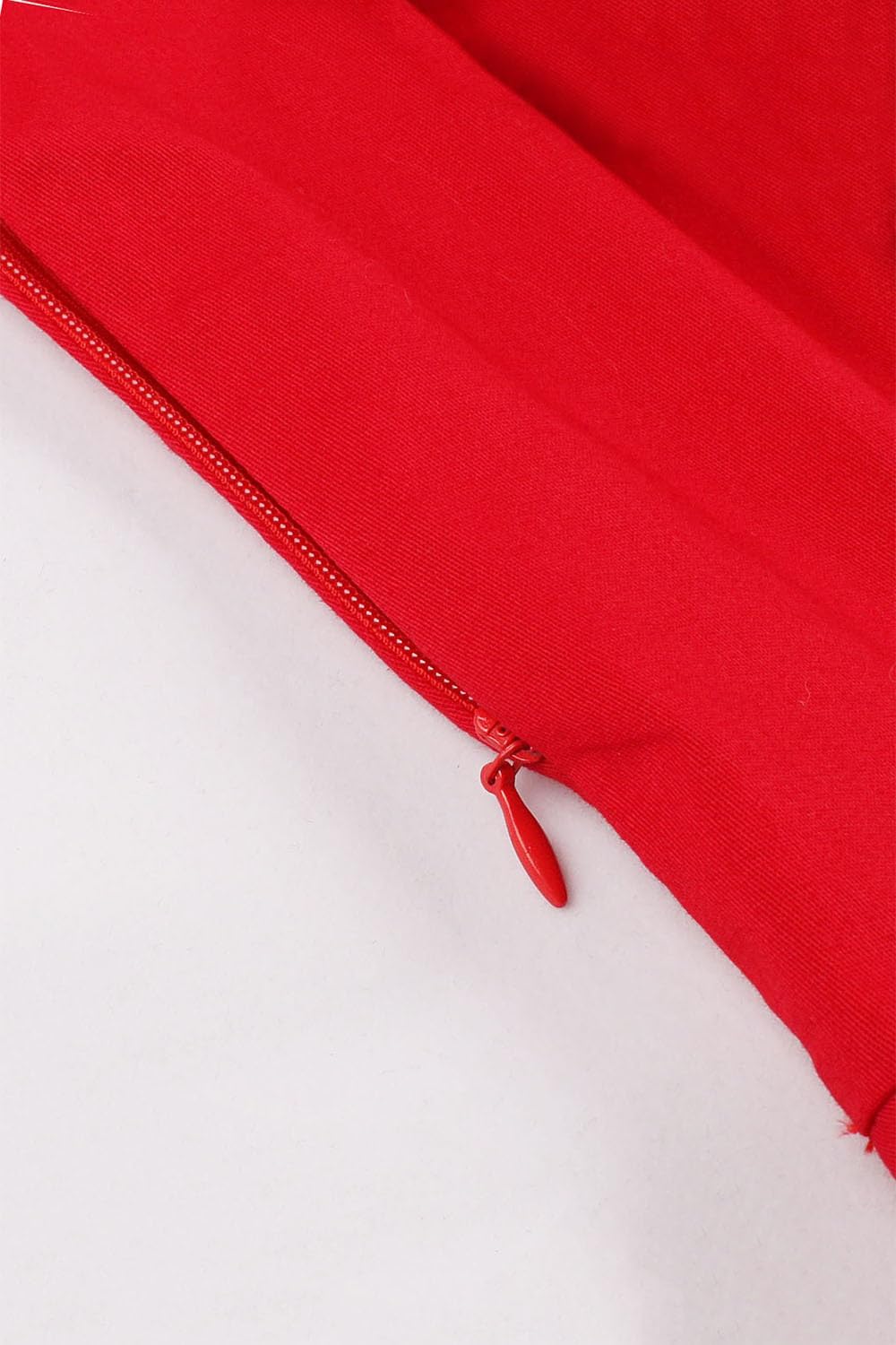 Axoe Damen 50er Jahre Kleider mit Gepunkte Rockabilly S Rot, S Rot