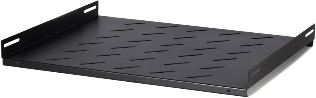 DSIT 19 Zoll Fachboden für 600mm Tiefe schwenkbare Wandschränke - 1 HE - Schwarz - Traglast 20 kg 60