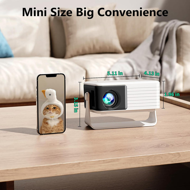 YOTON Mini-Projektor – 1080P Full HD unterstützter tragbarer Projektor Y3, Geschenk für Kinder, Hand