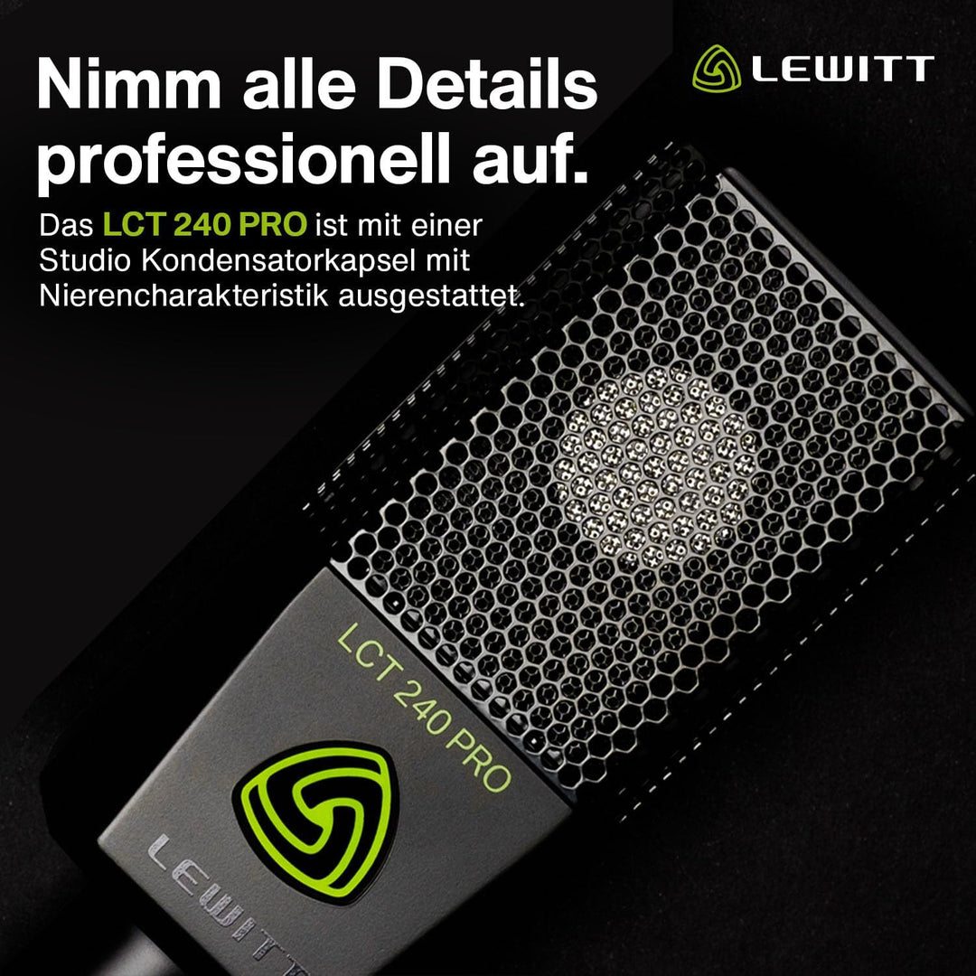 LCT 240 PRO - XLR-Kondensatormikrofon für Gesang, Instrumente, Podcasting & Streaming - professionel