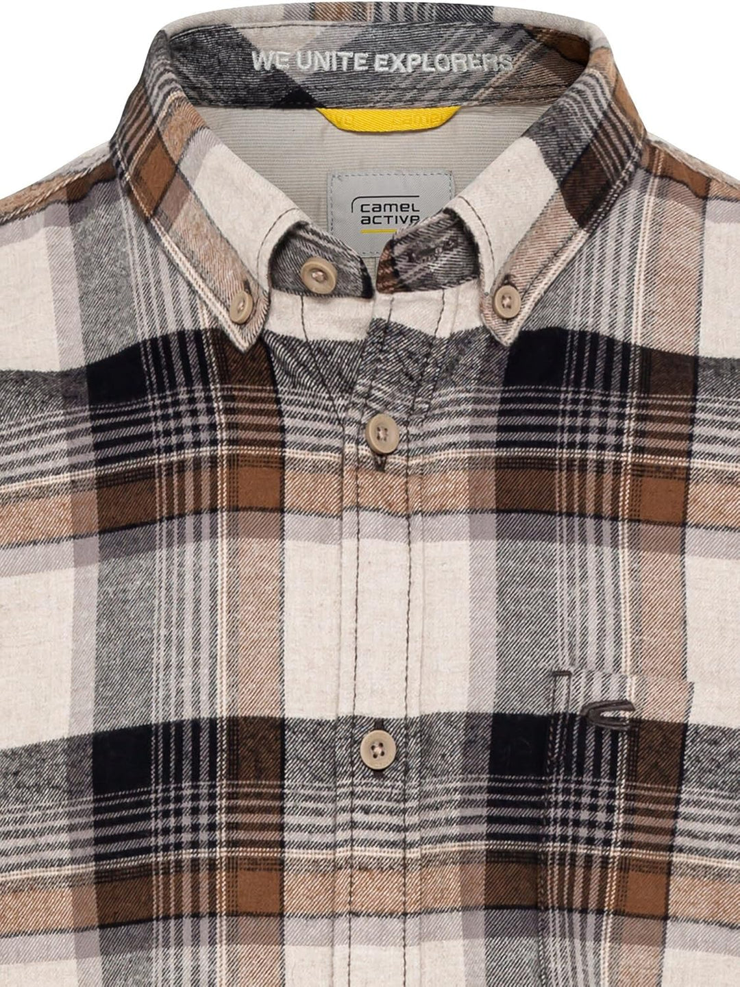 camel active Herren Hemd XL Asphalt, XL Asphalt