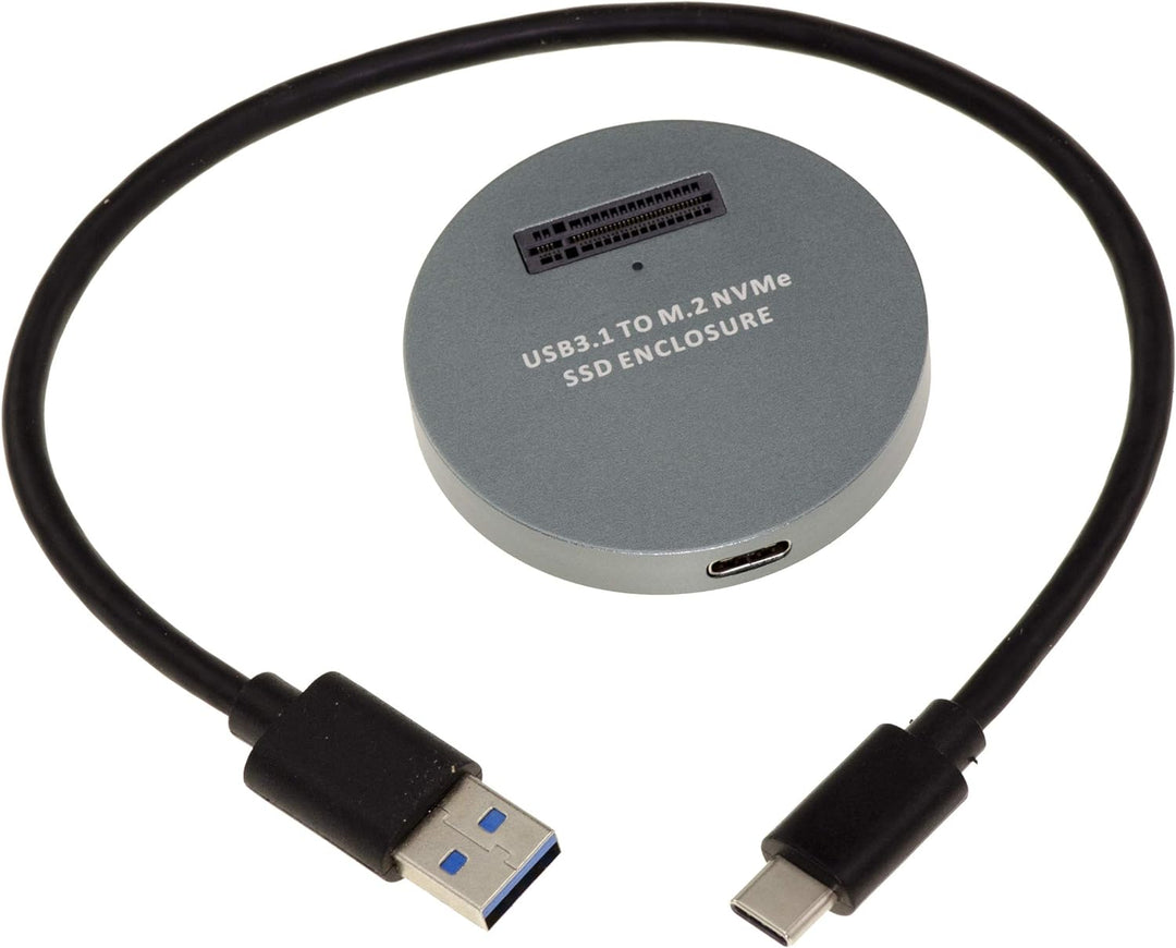 KALEA-INFORMATIQUE USB-Dockingstation für SSD M2 NGFF NVMe PCIe. Dock mit USB3.2 Gen2 10GB Link.