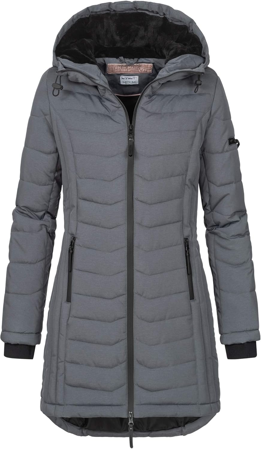Sublevel Damen Übergangs Frühlings Jacke Outdoorjacke mit Kapuze sportlicher Damen Mädchen Parka S M