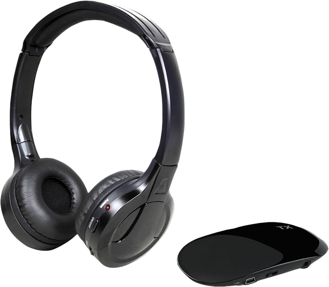 Kabellose Stereo-Kopfhörer für TV, Over-Ear-Headset Kabelgebundene Kopfhörer mit Sender, 20-30m kabe