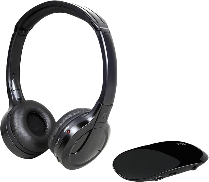 Kabellose Stereo-Kopfhörer für TV, Over-Ear-Headset Kabelgebundene Kopfhörer mit Sender, 20-30m kabe