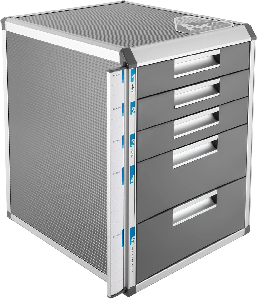 OUKANING Ablagebox mit 4/5/7 Schubladen - Schubladenbox mit hoher Kapazität Schubladenschrank Stahls